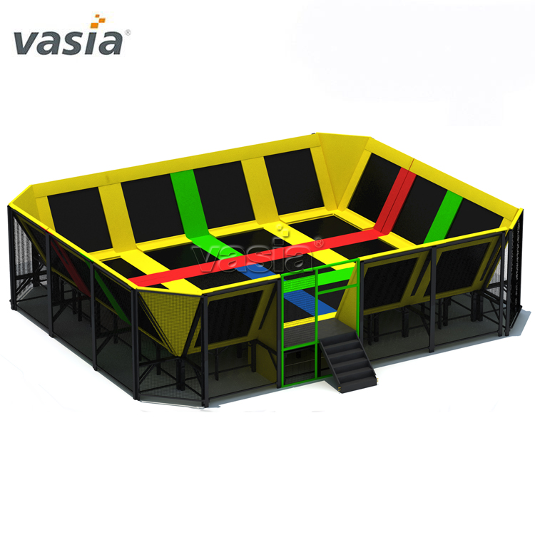 New Design Trampoline Park Equipment with Foam Pit Climbing Wall