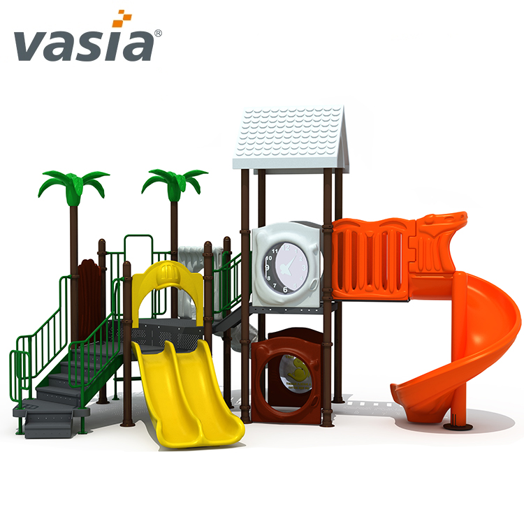 Plastic Outdoor Kids Amusement Slide Backyard Playground Equipment 