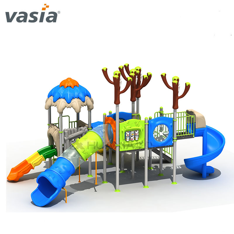 Perfect Color Kids Lovely Outdoor Play Slide Child School Use Playground Equipment 