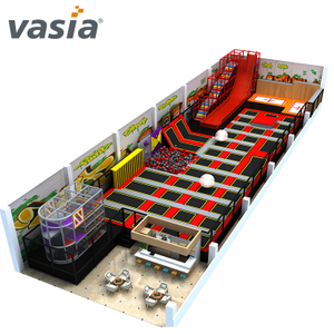 Wonderful Indoor Amusement Trampoline Park with Slide