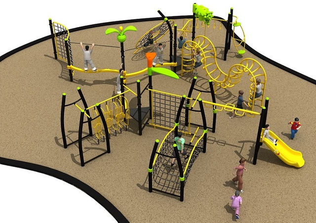 Happy Safe Family Entertainment Children Play Structure Outdoor Slide 